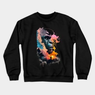 Silverback Gorilla Wildlife Animal Lovers Crewneck Sweatshirt